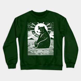 BEAR with Sun & Water by FayeFamiliar Crewneck Sweatshirt